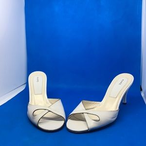 Marc Jacobs open toe leather heels heeled sandals size 37 or US7